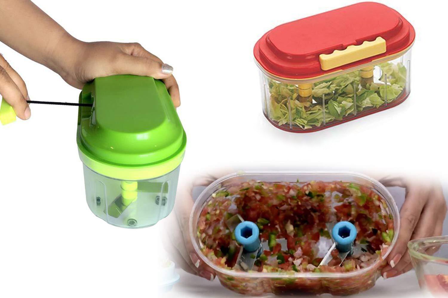 Plastic chopper for vegetables, 1000ml. Plastic chopper for vegetables, 1000ml.
